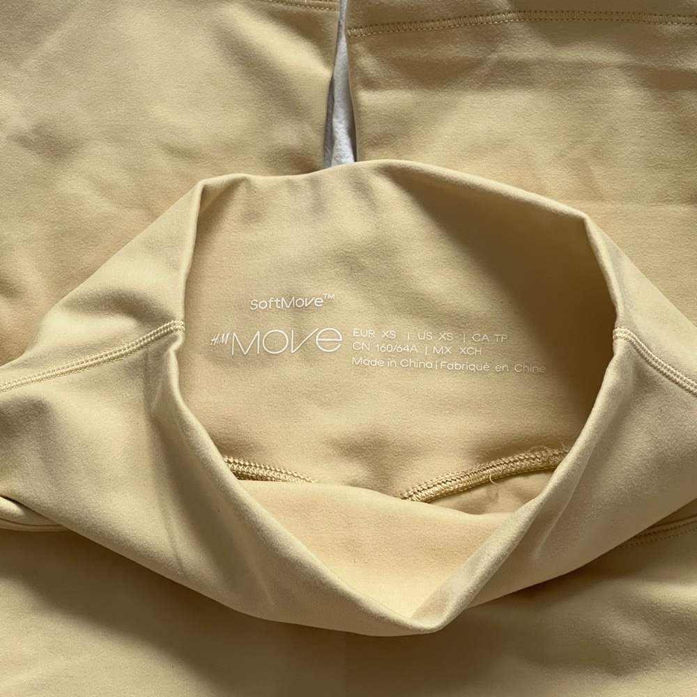 H&M Softmove Buttery Yellow Leggings Flare & Tapered - Picture 3 of 11
